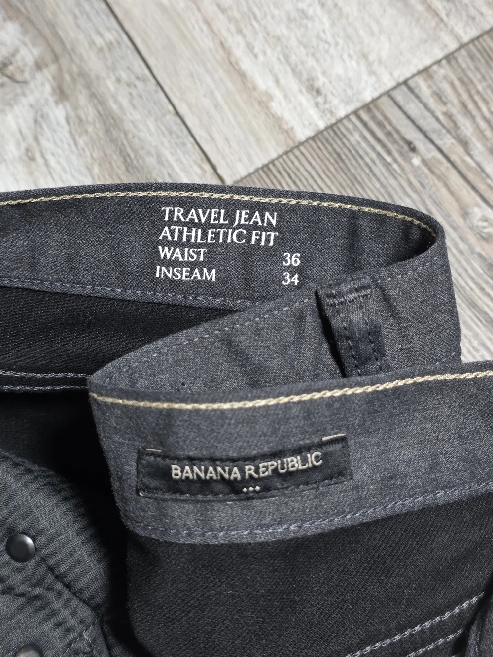 Banana Republic Men's Washwell Travel Jeans Athletic Fit Pants Sz 36x34